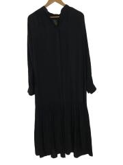 長袖ワンピース/--/ポリエステル/BLK/無地/21-040-370-1001-1-0