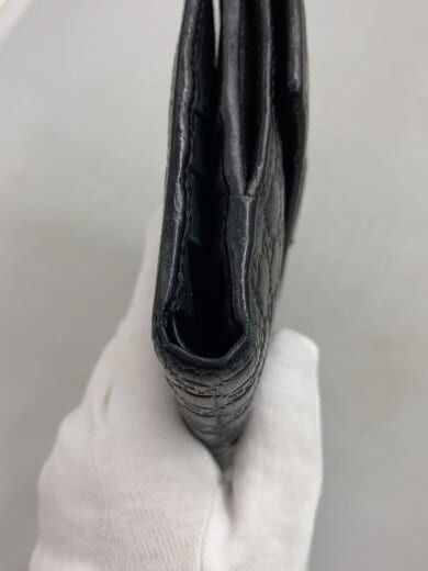 商品画像：2つ折り財布/レザー/BLK/無地/メンズ 8