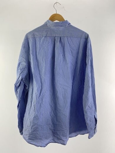 商品画像：長袖シャツ/XXL/コットン/BLU/ストライプ 2