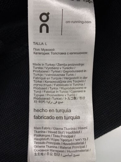 商品画像：パーカー/L/コットン/BLK/プリント/1ME1003 4