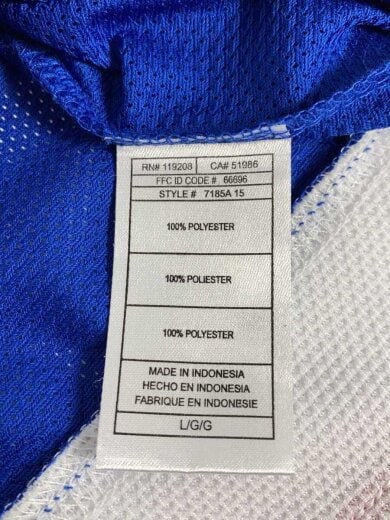 商品画像：長袖Tシャツ/L/ポリエステル/BLU 4