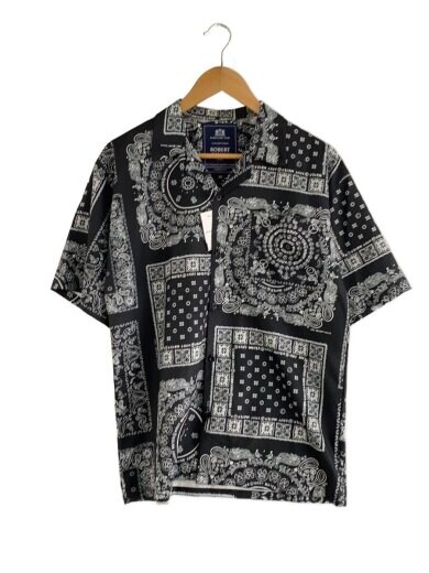 商品画像：ROBERT CAVANI/半袖シャツ/46/コットン/BLK/ペーズリー/K35-011257 1