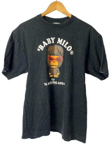 商品画像：Tシャツ/L/コットン/BLK/総柄 1