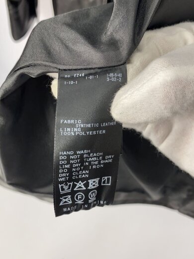 商品画像：ジャケット/--/フェイクレザー/BLK/25-011-400-9130-4-0 5