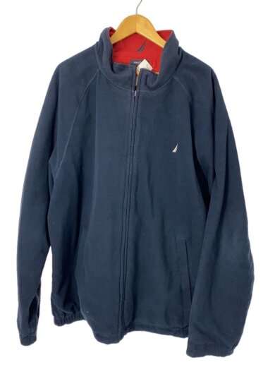 商品画像：フリースジャケット/3XL/ポリエステル/BLK/無地 1