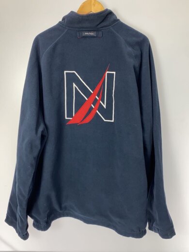 商品画像：フリースジャケット/3XL/ポリエステル/BLK/無地 2