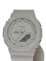 クォーツ腕時計/デジアナ/ラバー/WHT/GMA-P2100IT