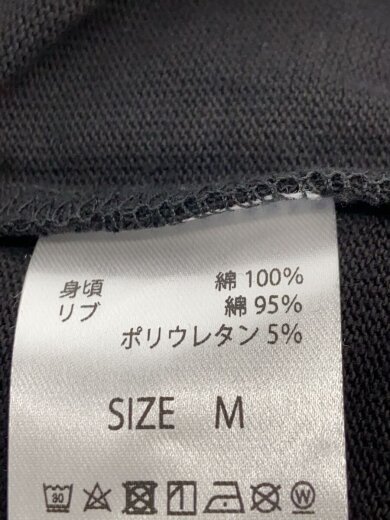 商品画像：Tシャツ/M/コットン/BLK/無地/WDS-C-MYGH-24-Q3-08 4
