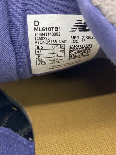 商品画像：ML610/ブラック/27.5cm/マルチカラー 5