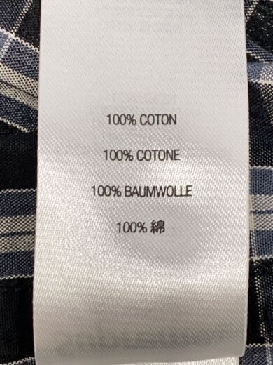 商品画像：半袖シャツ/L/コットン/NVY/チェック 4