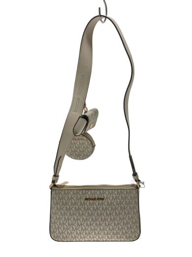 商品画像：ショルダーバッグ/レザー/WHT/総柄/35S1GTVC3B 1