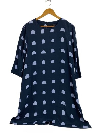 商品画像：長袖ワンピース/38/レーヨン/NVY/52174-1-45506 1