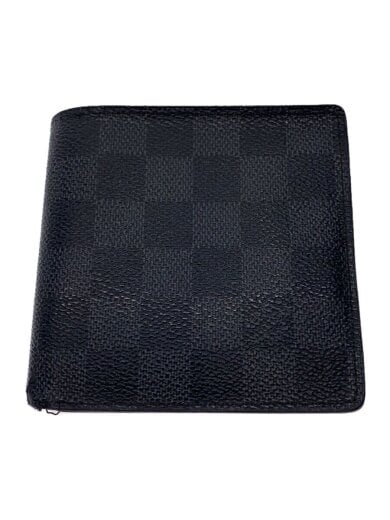 商品画像：1)ポルト・フォイユ・マルコNM_ダミエ・グラフィット_BLK/PVC/BLK/メンズ 1