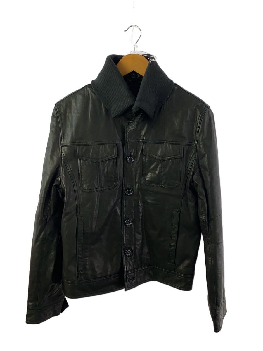 ARMANI JEANS / レザージャケット・ブルゾン/34/レザー/BLK//