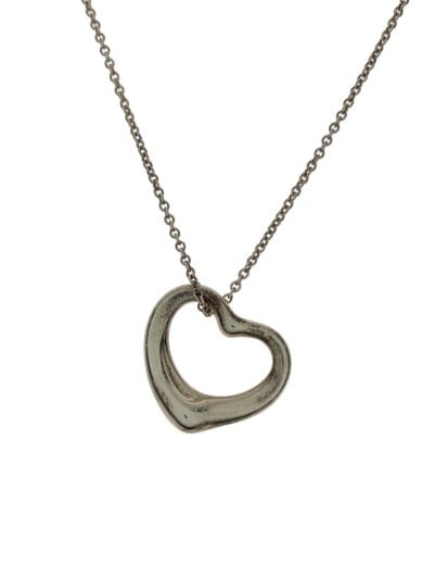 商品画像：オープンハート/ネックレス/SV925/SLV/トップ有/レディース 1