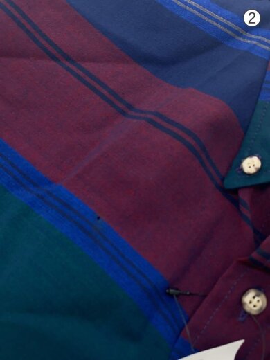 商品画像：70s/ネイティブ/長袖シャツ/XL/ウール/マルチカラー/ボーダー 6