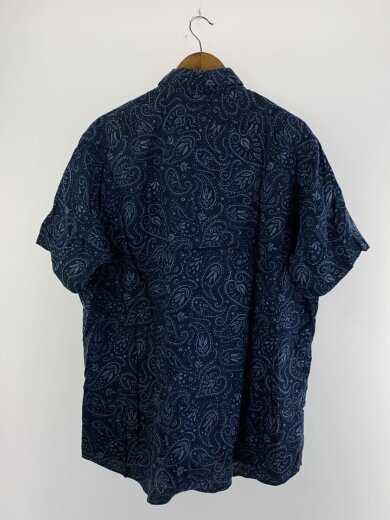 商品画像：半袖シャツ/L/リネン/NVY/ペーズリー/CANBRIDGE 2