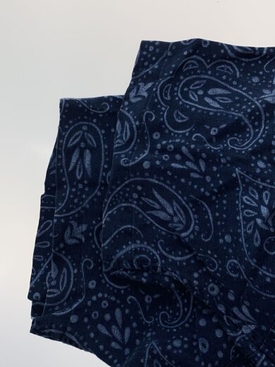商品画像：半袖シャツ/L/リネン/NVY/ペーズリー/CANBRIDGE 4