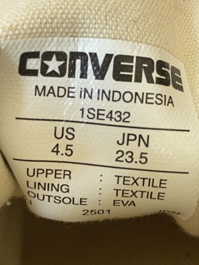 商品画像：ハイカットスニーカー/23.5cm/BLK/1SE432 5