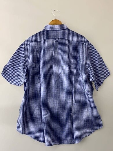 商品画像：半袖シャツ/XXL/リネン/BLU/ギンガムCK// 2