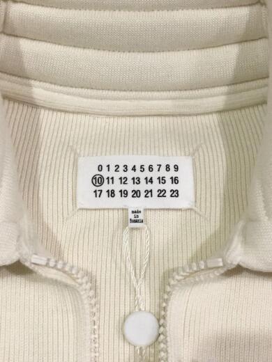 画像：Maison Margiela18AW/デザイン切替リングジップアップニット/セーター(厚手)/S/ウール/WHT3