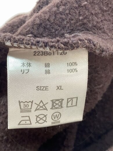 画像：BoTT22AW/LOGO HOODIE/パーカー/XL/コットン/BRW/223BoTT204