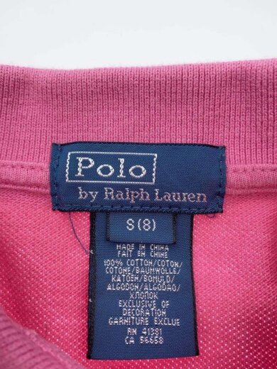 商品画像：ポロシャツ/S/コットン/ピンク 3