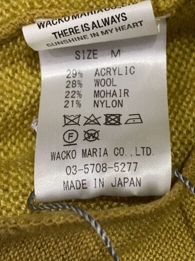 商品画像：MOHAIR KNIT CARDIGAN/カーディガン(厚手)/M/アクリル/YLW/23FW-WMK-KN08 4