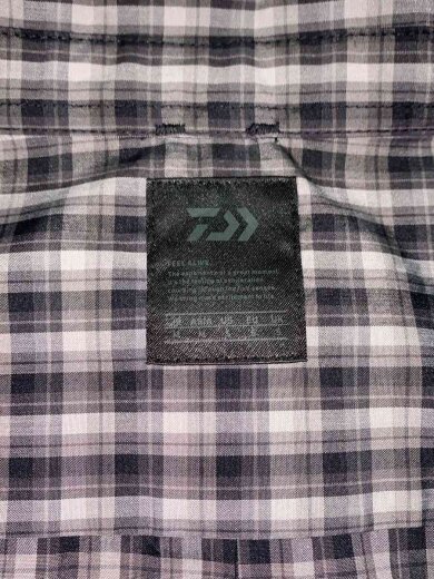 商品画像：TECH BUTTON DOWN SHIRT/長袖シャツ/M/ポリエステル/グレー/チェック/BE-85023W 3