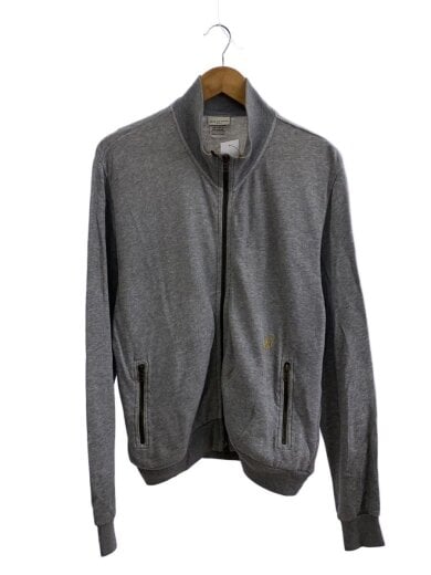 商品画像：ジップアップスウェット/M/コットン/グレー/シミ、首回り汚れ有 1