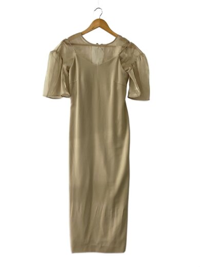 商品画像：レイヤードコンビネーションワンピース/ワンピース/M/ポリエステル/ベージュ/1524530111-0 1