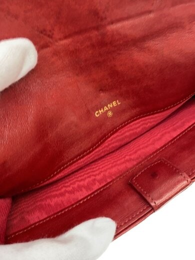 商品画像：ビコローレ/ダブルステッチ/長財布/レザー/レッド/レディース 6