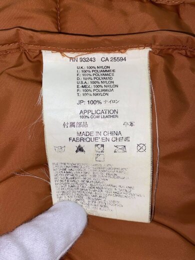 商品画像：ジャケット/S/ナイロン/オレンジ 4