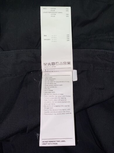 商品画像：TROUSERS NYCO OXFORDカーゴパンツ/3/コットン/BLK/241WVDT-PTM09 6