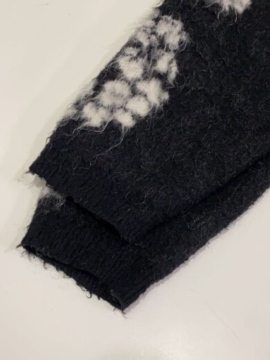 商品画像：SAINT MICHAEL/フラワーデザインモヘアカーディガン/L/BLK/SM-YS-0000-C 5