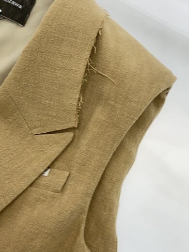 商品画像：24ss/Layered-Tie Sleeveless Jacket/ベスト/1/ベージュ/kt24s-jk02 5