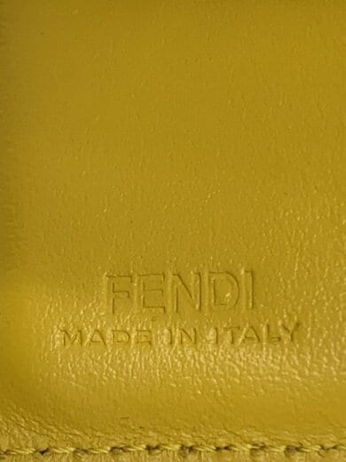 商品画像：Fロゴ/パイピング/3つ折り財布/レザー/YLW/無地/レディース/8M0395-A18B-2 3