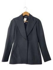 USA製/テーラードジャケット/0/ウール/BLK/AA142