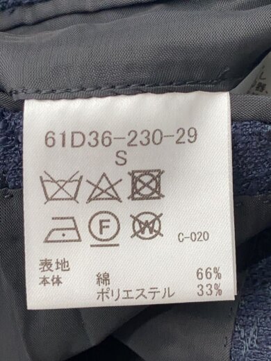 商品画像：テーラードジャケット/S/コットン/NVY/61D36-230-29 4