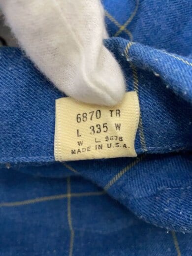 商品画像：60s/USA製/長袖シャツ/L/ポリエステル/BLU 5