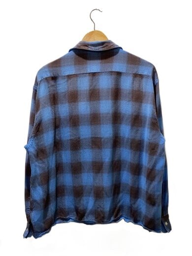 商品画像：26ss/RAYON SHIRT CHECK/長袖シャツ/M/レーヨン/BLU/チェック/SM-MK8-0000-0 2