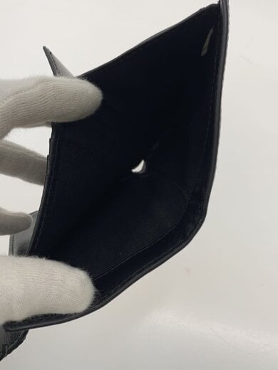 商品画像：2つ折り財布/レザー/ブラック/無地/レディース// 6