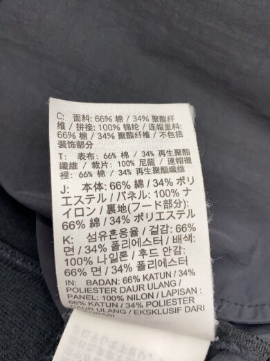 商品画像：×sacai/20AW/NRG HOODIE PARKER/S/コットン/ブラック/CZ4695-010// 4