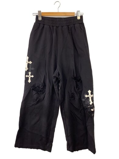 商品画像：Multiple Cross Leather Patch/ボトム/S/コットン/BLK// 1