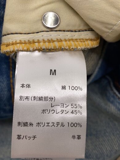 商品画像：Tribal leather patch Baggy Denim/ボトム/M/コットン/IDG// 5