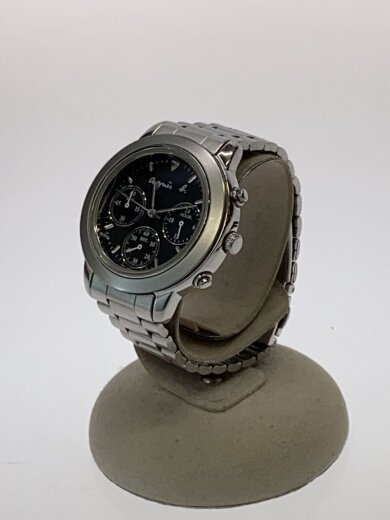 画像：agnes b.クォーツ腕時計/アナログ/ステンレス/BLK/SLV/V654-61002