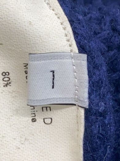 商品画像：アンユーズド/カーディガン(厚手)/1/ウール/NVY/無地 4