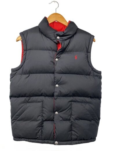 商品画像：ベスト/XL/ポリエステル/BLK/無地/323161891 1