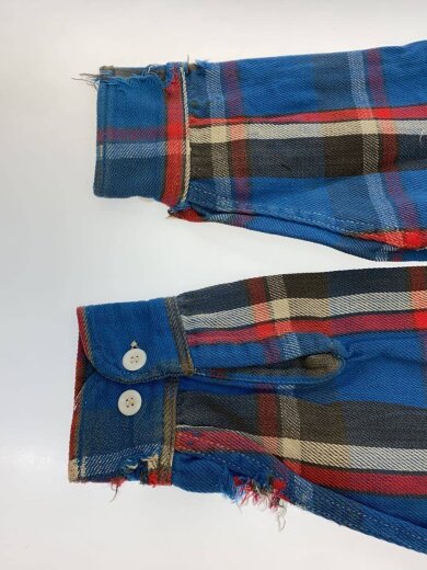 商品画像：ビックマック/ネルシャツ/15.5/コットン/BLU/チェック/50s/ツリータグ/マチ無し/状態考慮// 4