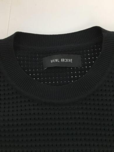 画像：VAINL ARCHIVEセーター(薄手)/2220022/Size:M/コットン/ブラック6